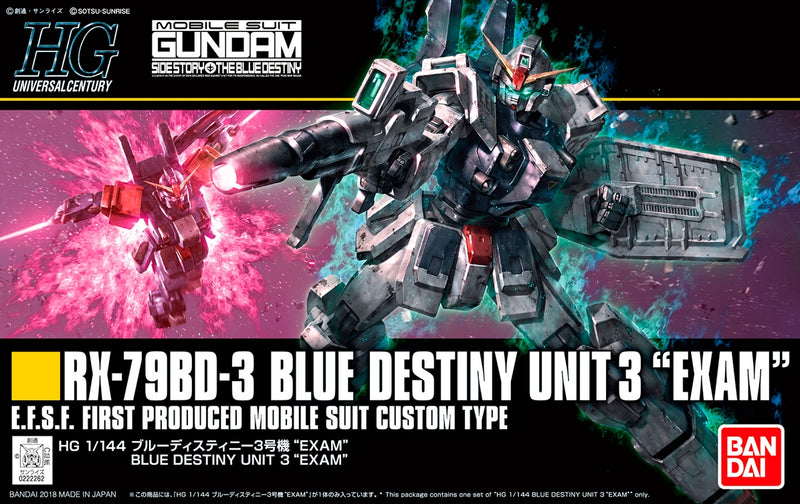 High Grade HGUC 1/144 RX-79BD-3 Blue Destiny Unit 3 "EXAM"