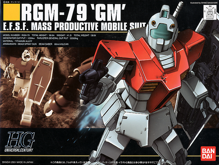 HGUC RGM-79 GM (High Grade Mobile Suit Gundam 1/144)