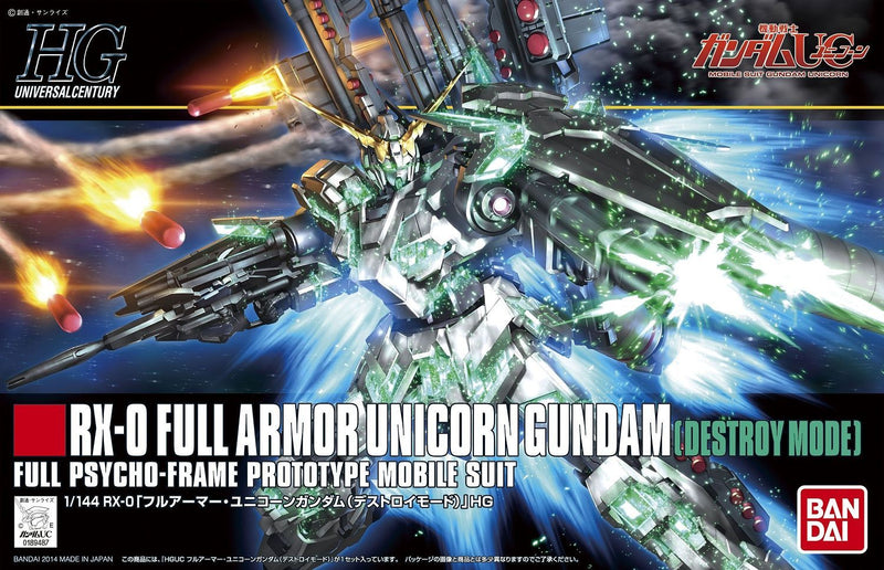 High Grade (HG) HGUC 1/144 RX-0 Full Armor Unicorn Gundam (Destroy Mode)