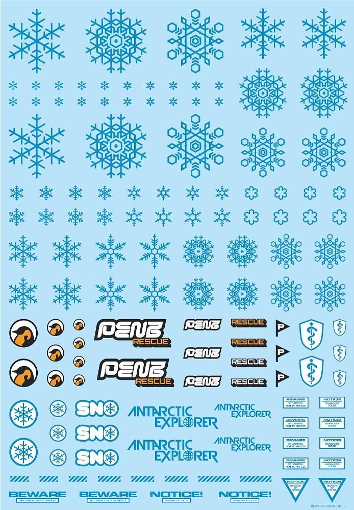 HIQ Parts Snow Decal - Blue