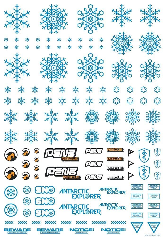 HIQ Parts Snow Decal - Blue