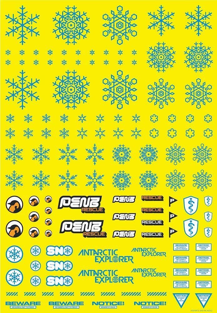 HIQ Parts Snow Decal - Blue