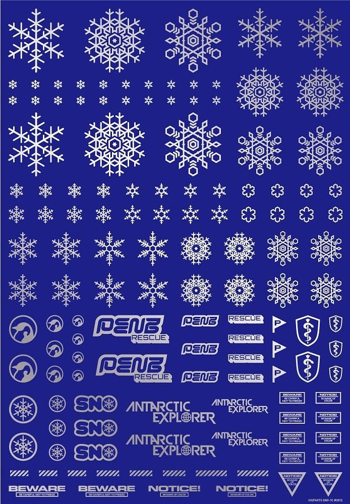 HIQ Parts Snow Decal - Silver
