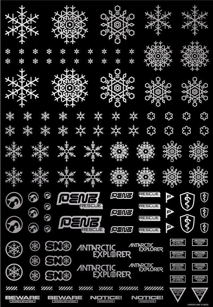 HIQ Parts Snow Decal - White