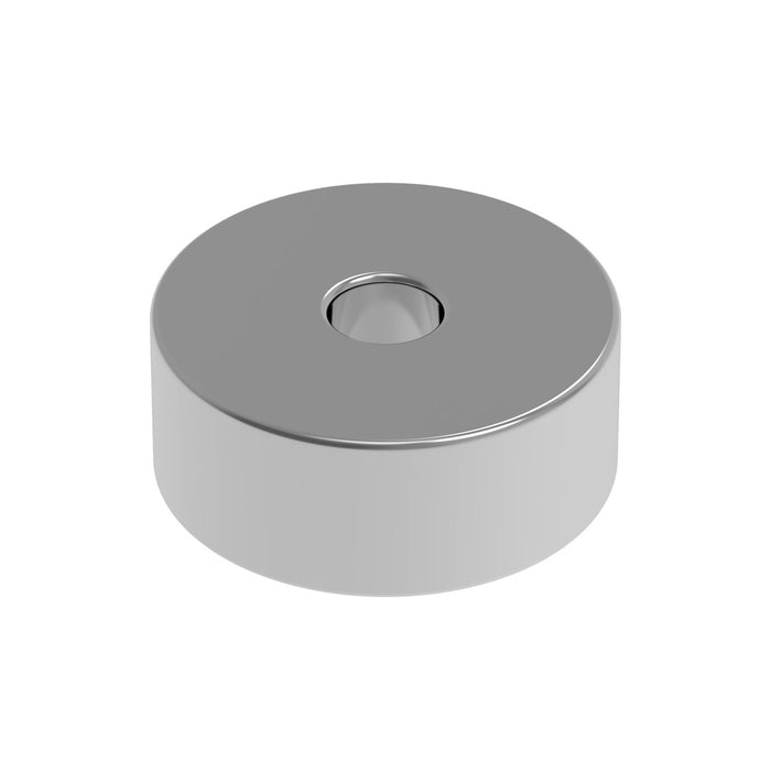 HiQ Parts Neodymium Magnet N52 Round Shape with Shaft Hole Diameter 5mm x Height 2mm (6pcs) (MGN5020H)
