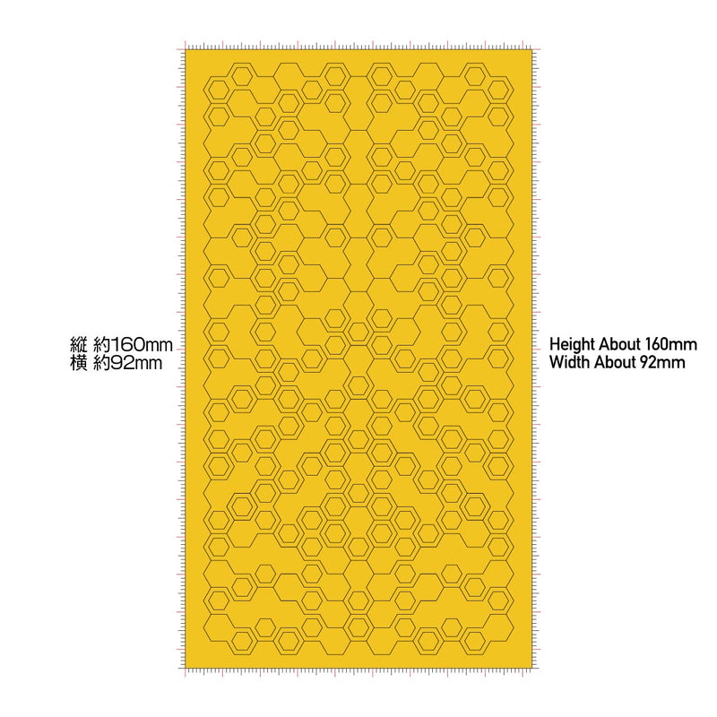 HiQ Parts Pre-cut Masking for Hexagon Camouflage (3pcs) (HEX-MSK)