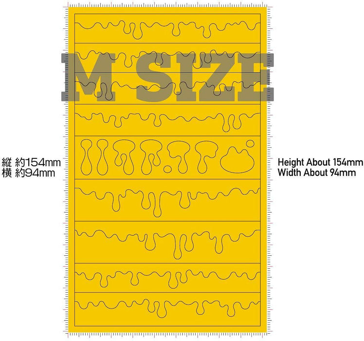 HiQ Parts Pre-cut Masking for Melt Paint Pattern M Size (3pcs) (MEL-MSK-M)