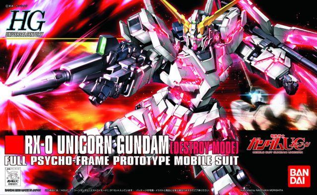 High Grade (HG) HGUC 1/144 RX-0 Unicorn Gundam (Destroy Mode)