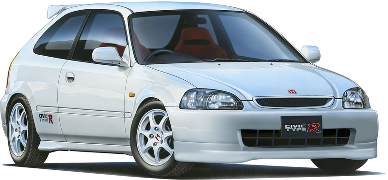 1/24 Honda Civic Type R (EK9) Early Type (Fujimi Inch-up Series ID-15)