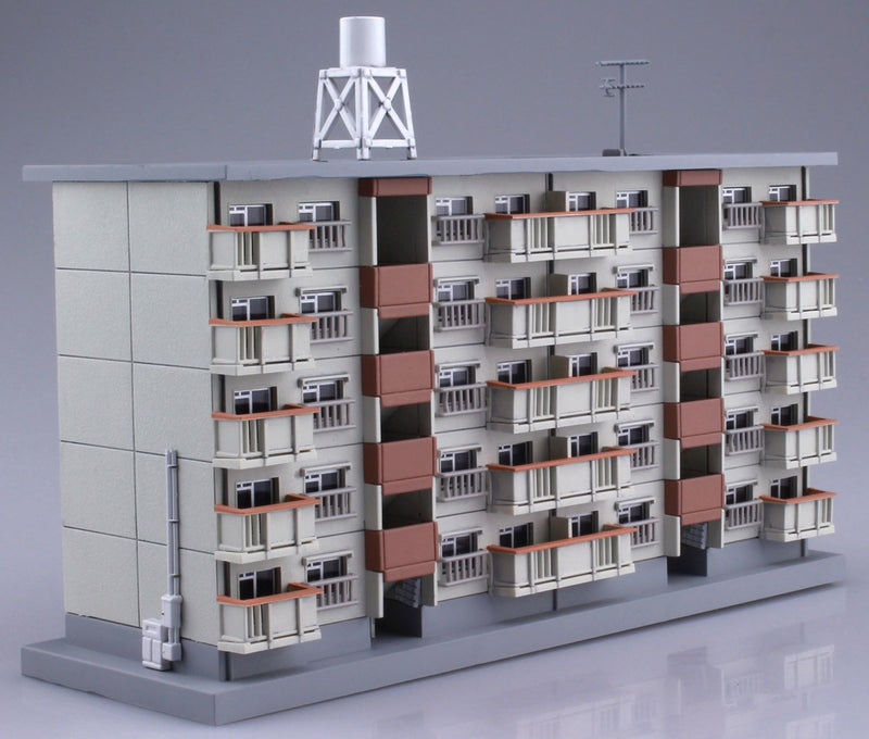 1/150 Housing Complex Set of 2 (Aoshima Kenchiku Roman-Do No.5)