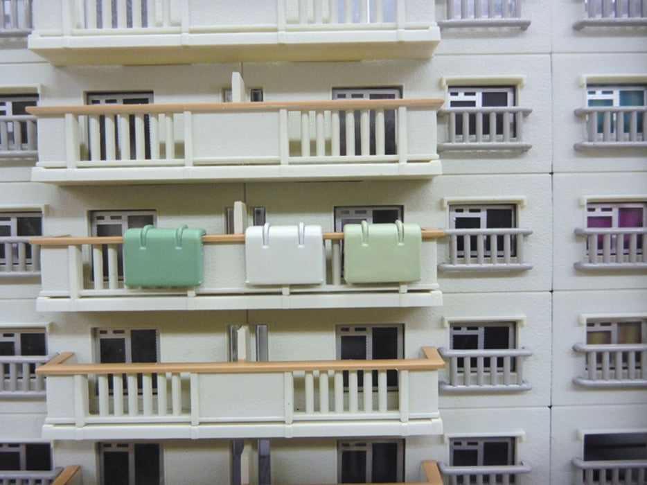 1/150 Housing Complex Set of 2 (Aoshima Kenchiku Roman-Do No.5)
