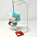 Hello Kitty Mini Mascot (blue dress holding strawberry)