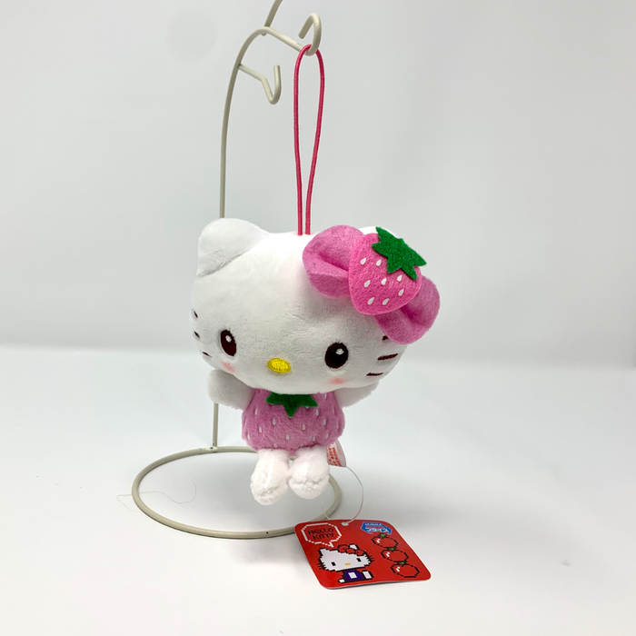 Hello Kitty Mini Mascot (pink strawberry ribbon)