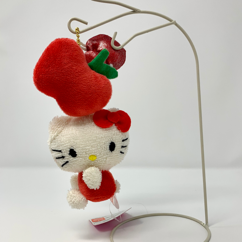 Hello Kitty Mini Mascot with Apple and Ribbon (red)