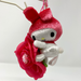 My Melody Mini Mascot (on a rose)