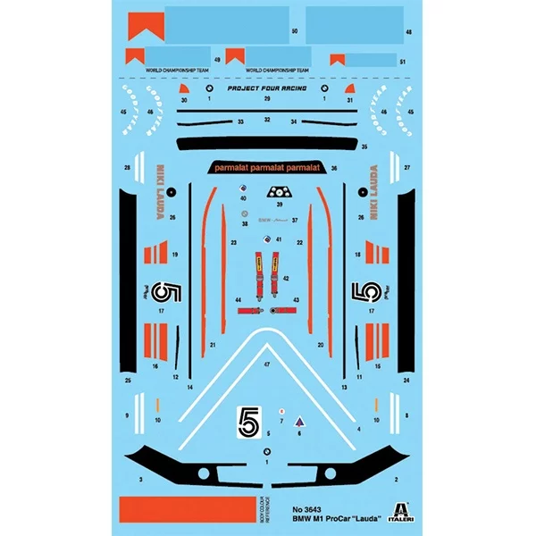 1/24 BMW M1 Procar (Italeri No.3643)