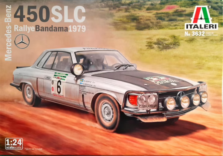 [SALE] 1/24 Mercedes Benz 450 SLC Rally Bandama 1979 (Italeri No.3632)
