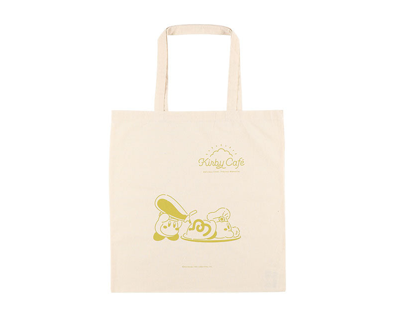 Kirby Cafe - Large cotton tote bag - Omurice/Winter