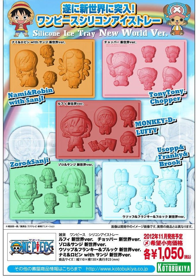 Kotobukiya x One Piece Silicone Ice Tray - Nami & Robin with Sanji New World Version