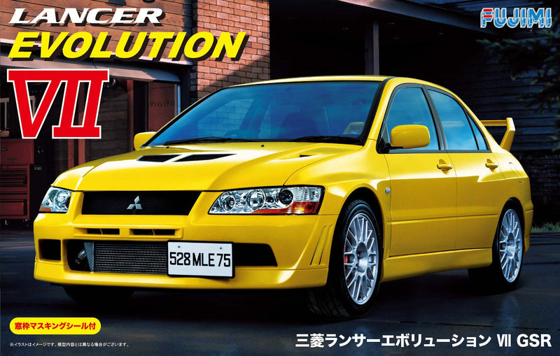 1/24 Mitsubishi Lancer Evolution VII GSR with Window Frame Masking (Fujimi Inch-up Series ID-179)