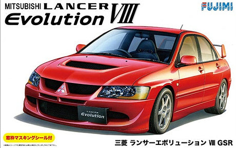 1/24 Mitsubishi Lancer Evolution VIII GSR with Window Frame Masking (Fujimi Inch-up Series ID-180)