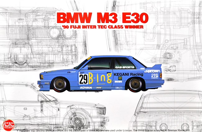 1/24 BMW M3 E30 '90 Fuji Inter Tec Class Winner (Platz/Nunu PN24019)
