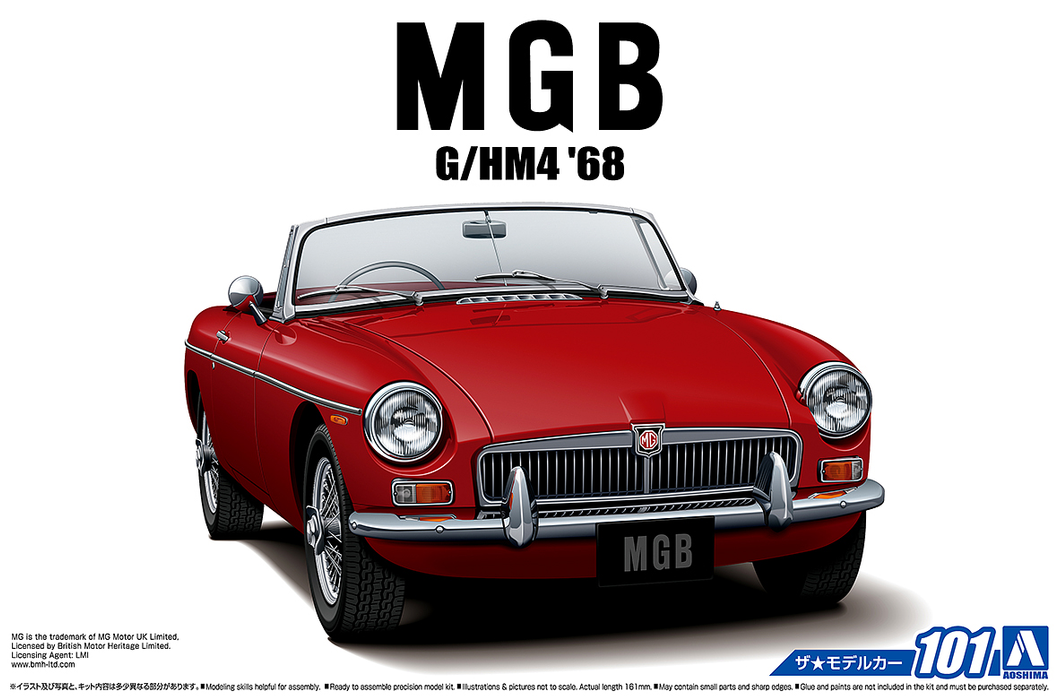 1/24 BLMC G/HM4 MG-B Mk-2 '68 (Aoshima The Model Car Series No.101)