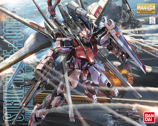 【完成品】MBF-02+EW454F STRIKE ROUGE+OOTORI Bandai Master Grade (MG) 1/100 MBF-02+EW454F Strike Rouge