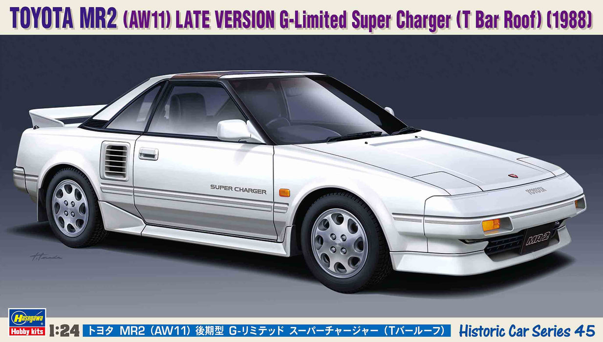 1/24 Toyota MR2 (AW11) Late Version G-Limited Super Charger (T-Bar Roof) (Hasegawa Historic Car Series 45)
