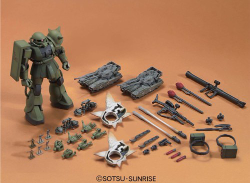 High Grade (HG) Mobile Suit Gundam MS Igloo 1/144 MS-06 Zaku The Ground War Set