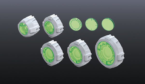 Builder Parts - MS Sight Lens 01 (Green)