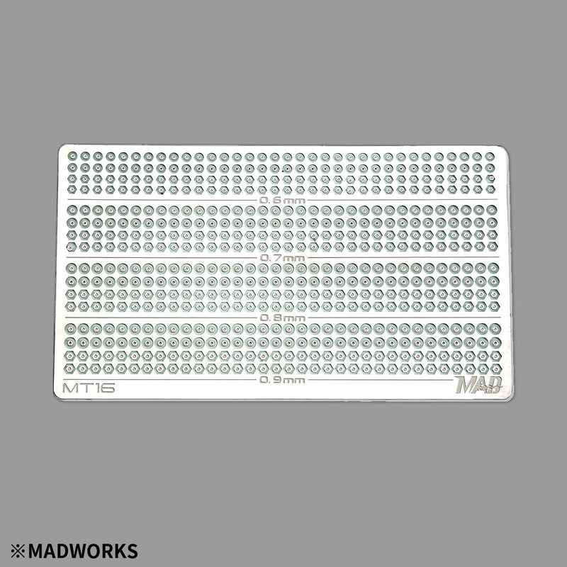 Madworks MT16 Nuts and Bolts Photo-Etched 0.6-0.9mm