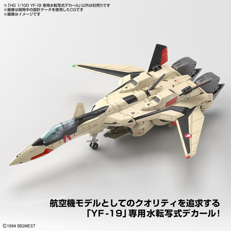 Waterslide Decals for High Grade (HG) Macross Plus 1/100 YF-19