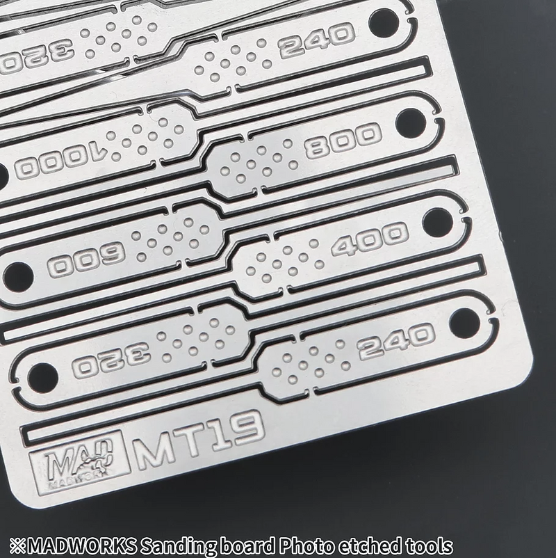 Madworks MT19 Sanding Board Photo-Etched Tools (Micro)