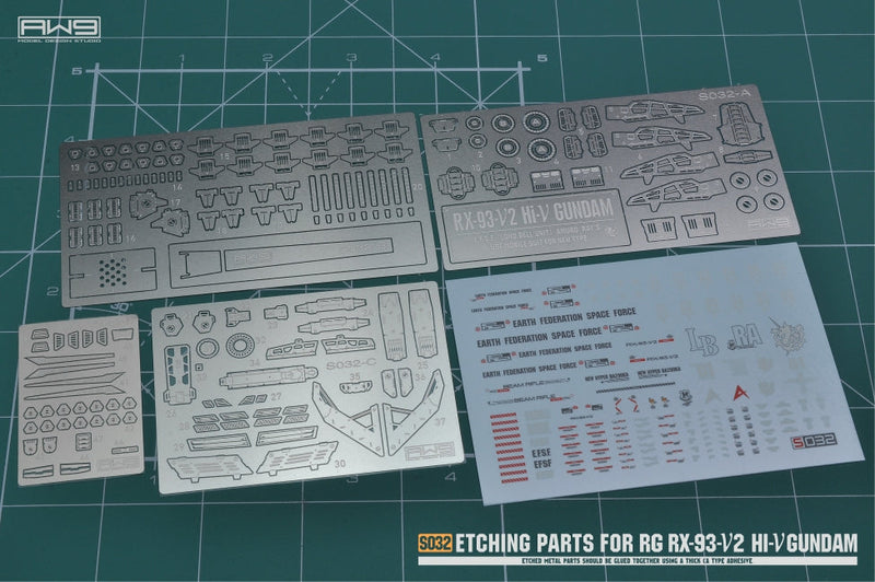 Madworks S032 Etching Parts for RG RX-93-ν2 Hi-Nu  Gundam