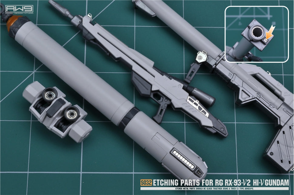 Madworks S32 Etching Parts for RG RX-93-ν2 Hi-Nu Gundam - Argama