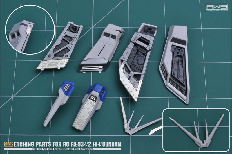 Madworks S032 Etching Parts for RG RX-93-ν2 Hi-Nu  Gundam
