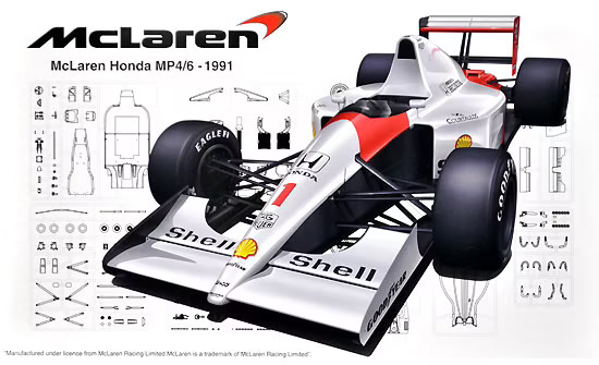 1/20 McLaren Honda MP4/6 - 1991 Japan GP/San Marino GP/Brazil GP (Fujimi Grand Prix Series GP-25)
