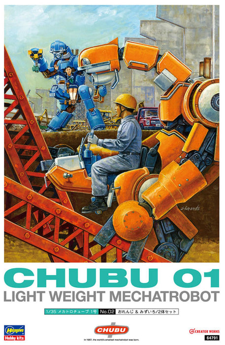 1/35 Mechatro Chubu 01 No.02 "Orange & Sky Blue" (Two Kits in a Box)