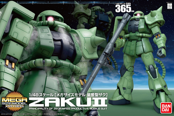 Bandai Mega Size 1/48 MS-06 Zaku II - Argama Hobby - Canada