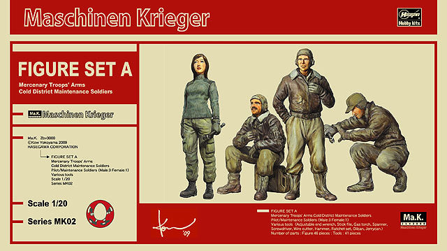 Ma.K Maschinen Krieger 1/20 Figure Set A (Mercenary Troops' Arms Cold District Maintenance Soldiers)