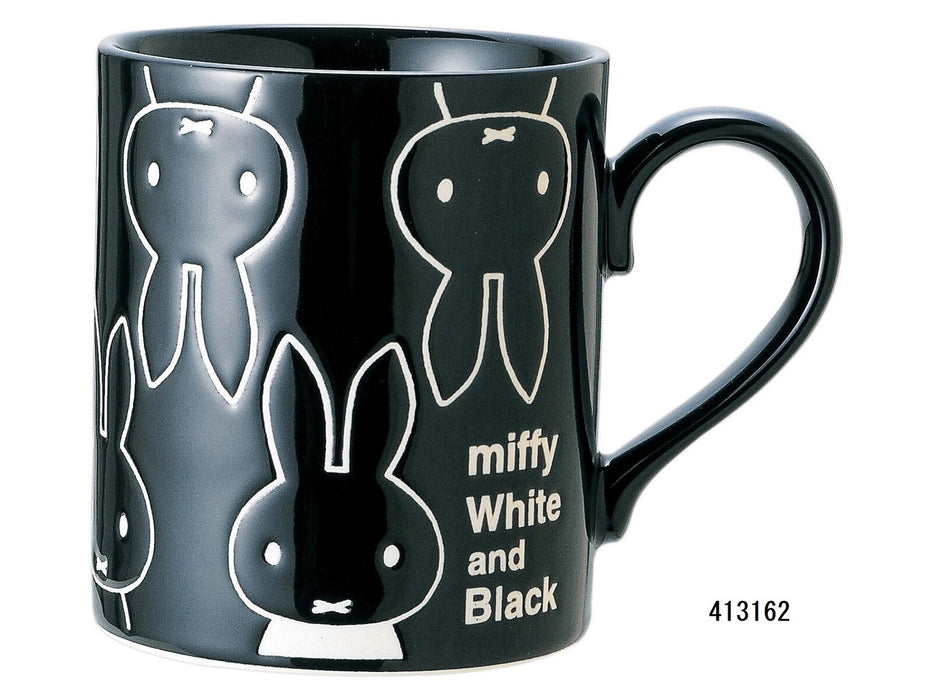 Miffy White and Black Mug (Japan Import) - Black
