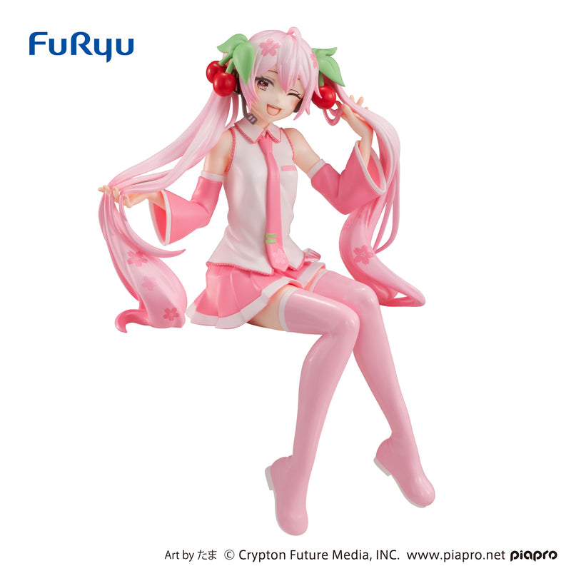 FuRyu Noodle Stopper Figure - Hatsune Miku - Sakura Miku Wink Ver.