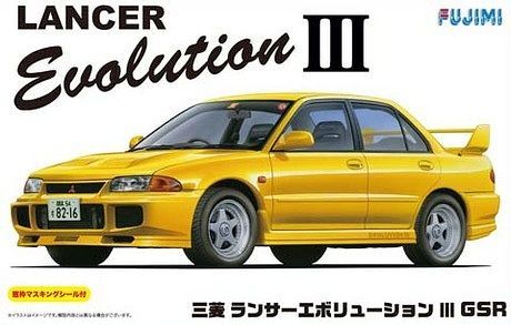 1/24 Mitsubishi Lancer Evolution III GSR with Window Frame Masking (Fujimi Inch-up Series ID-34)