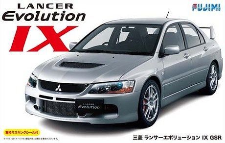 1/24 Mitsubishi Lancer Evolution IX GSR with Window Frame Masking (Fujimi Inch-up Series ID-107)