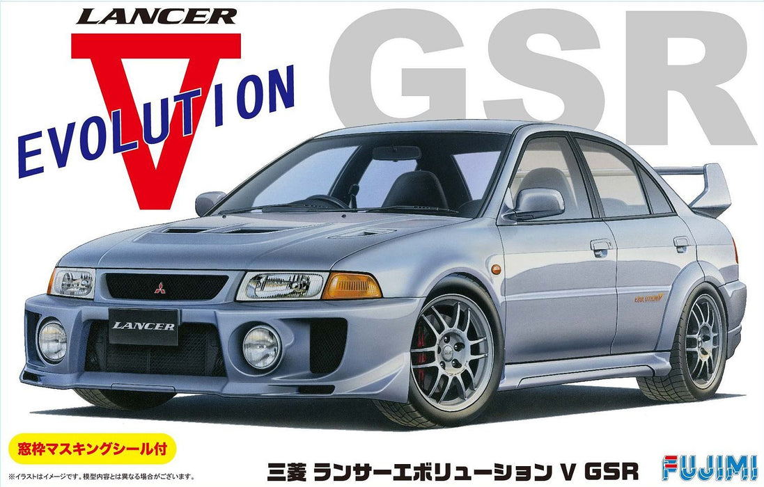 1/24 Mitsubishi Lancer Evolution V GSR with Window Frame Masking (Fujimi Inch-up Series ID-100)