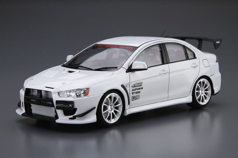 1/24 Mitsubishi C-West CZ4A Lancer Evolution X '07 (Aoshima The Tuned Car Series No.19)