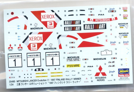 1/24 Mitsubishi Lancer Evolution IV 1997 Finland Rally Winner