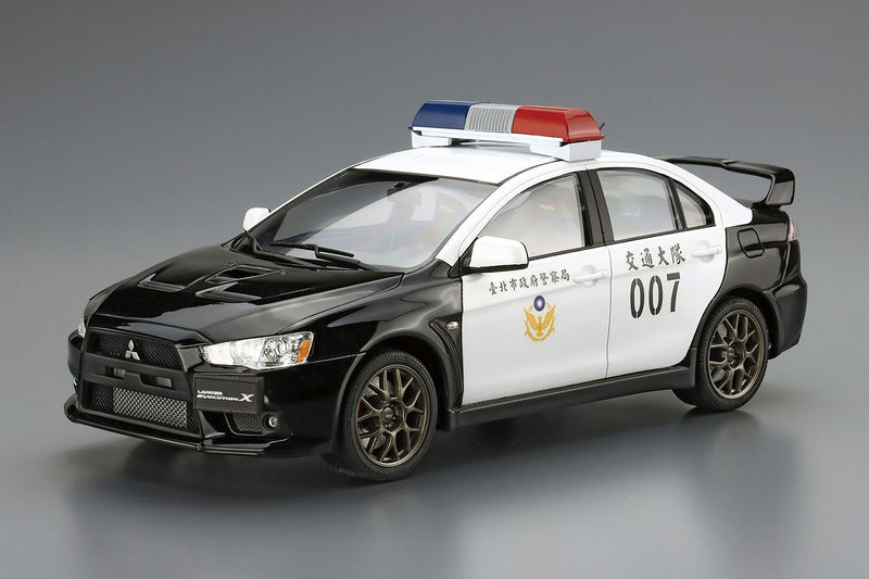 1/24 Mitsubishi CZ4A Lancer Evolution X Patrol Car '07 Taipei City Police Department (Aoshima The Patrol Car Series SP)