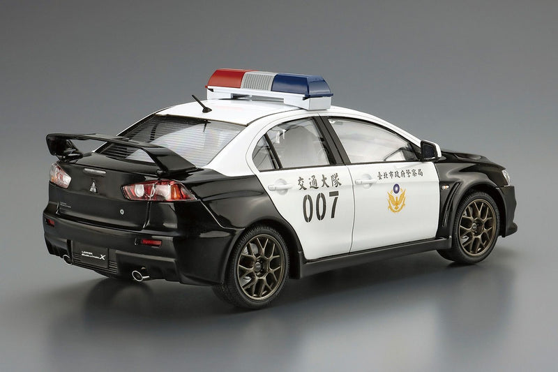 1/24 Mitsubishi CZ4A Lancer Evolution X Patrol Car '07 Taipei City Police Department (Aoshima The Patrol Car Series SP)